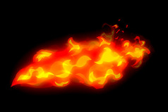 的火的形式插图画激烈的火焰火的形式插图画激烈的火焰