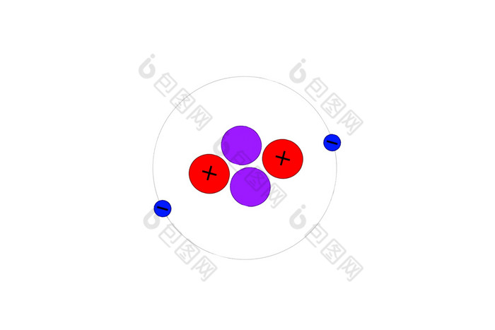 说明模型氦原子氦气体说明模型氦原子
