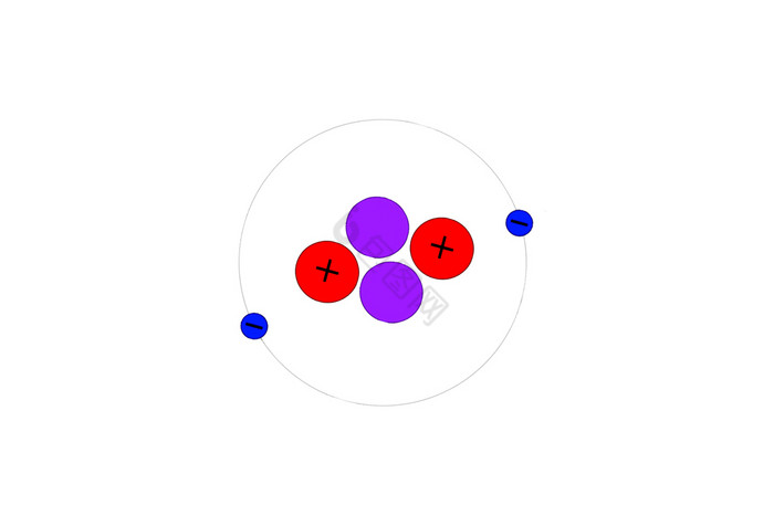 说明模型氦原子氦气体说明模型氦原子图片