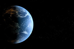 地球地球空间背景拼贴画电脑图形地球地球和星星地球地球空间背景拼贴画