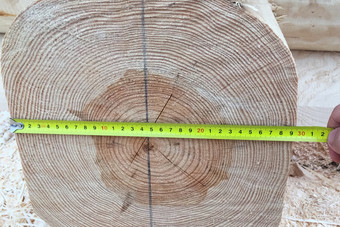 测量的直径的日志房子木房子建设木测量直径的日志房子木房子建设木
