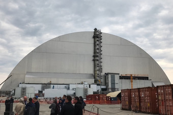 普里皮亚季乌克兰9月保护石棺的权力单位的切尔诺贝利核事故核权力植物保护石棺的权力单位的切尔诺贝利核事故核权力植物