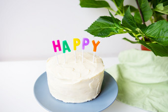 生日蛋糕奶油饼干的登记幸福惊喜假期和生日概念生日蛋糕奶油饼干的登记幸福惊喜假期和生日概念