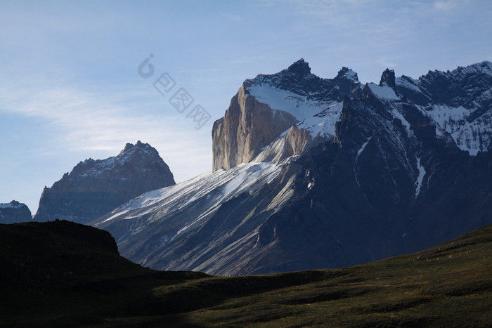 峰会山托雷斯的压力覆盖与雪南美国