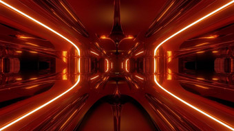 外星人船走廊隧道壁纸呈现插图现代futuriwstic<strong>科幻</strong>隧道背景与<strong>发光</strong>的灯不错的反射metl外星人船隧道外星人船走廊隧道壁纸呈现插图