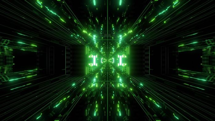 断续器反光科幻隧道背景与尼塞克发光插图呈现美丽的未来主义的闪亮的科幻空间走廊壁纸与不错的发光断续器反光科幻隧道背景与尼塞克发光插图呈现