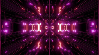 断续器反光科幻隧道背景与尼塞克发光插图呈现美丽的未来主义的闪亮的科幻空间走廊壁纸与不错的发光断续器反光科幻隧道背景与尼塞克发光插图呈现