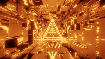 发光的线框与科幻空间隧道背景呈现插图特林格尔线框壁纸与不错的反光反射futuritic隧道走廊背景发光的线框与科幻空间隧道背景呈现插图