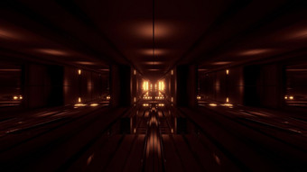 变形科幻清洁隧道走廊壁纸背景插图发光的发光未来主义的未来隧道呈现设计清洁风格砌块隧道走廊背景与金发光背景呈现