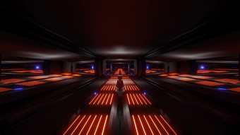 黑暗黑色的空间科幻隧道与奥兰多蓝色的发光的灯插图壁纸背景科幻未来主义的空间船走廊<strong>背景壁纸</strong>与不错的发光的灯黑暗黑色的空间科幻隧道与奥兰多蓝色的发光的灯插图壁纸背景