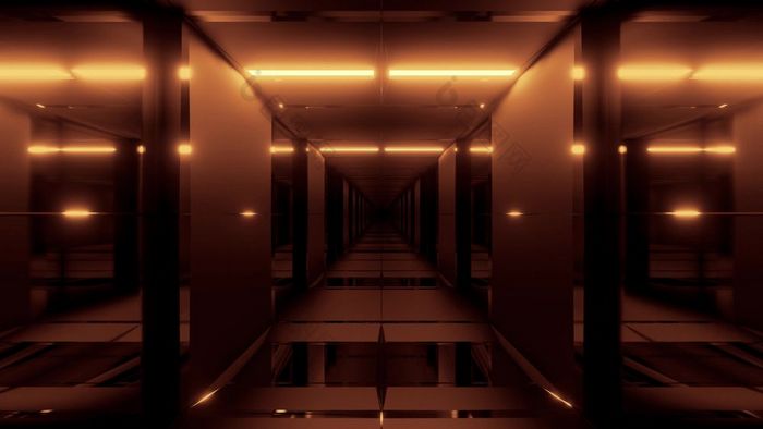 清洁未来主义的很酷的ci-fi隧道插图背景壁纸现代科幻走廊呈现设计清洁未来主义的很酷的ci-fi隧道插图背景壁纸