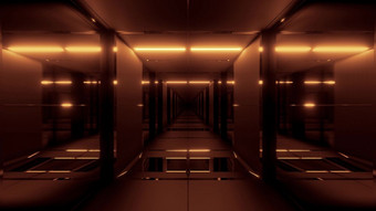 清洁未来主义的很酷的ci-fi隧道插图背景壁纸现代科幻走廊呈现设计清洁未来主义的很酷的ci-fi隧道插图背景壁纸