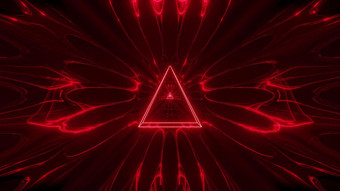 红色的发光的幻想三角形线框设计与反光背景wallpapaper插图神圣的发光的三角形呈现艺术红色的发光的幻想三角形线框设计与反光背景wallpapaper插图