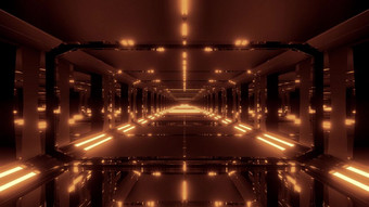 黑暗未来主义的科幻玻璃隧道插图背景壁纸未来科幻玻璃建筑呈现设计黑暗未来主义的科幻玻璃隧道插图背景壁纸