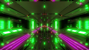 未来主义的科幻空间船空气机库隧道与玻璃窗户呈现背景壁纸未来科幻隧道设计插图未来主义的科幻空间船空气机库隧道与玻璃窗户呈现背景壁纸