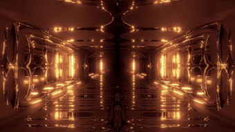 未来主义的科幻幻想外星人机库隧道走廊插图与玻璃底和不错的反射壁纸背景未来科幻空间船走廊呈现未来主义的科幻幻想外星人机库隧道走廊插图与玻璃底和不错的反射壁纸背景