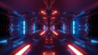 未来主义的科幻幻想外星人机库隧道走廊与热金属呈现背景壁纸现代未来插图建筑未来主义的科幻幻想外星人机库隧道走廊与热金属呈现背景壁纸