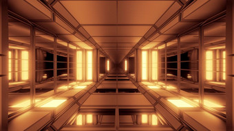 未来主义的科幻机库隧道走廊与<strong>玻璃窗</strong>户插图壁纸背景未来科幻建筑呈现艺术设计未来主义的科幻机库隧道走廊与<strong>玻璃窗</strong>户插图壁纸背景