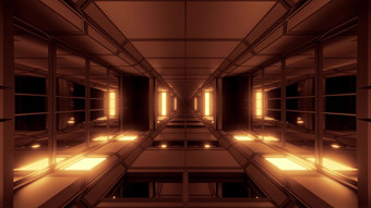 <strong>未来</strong>主义的科幻机库隧道走廊与玻璃窗户插图壁纸背景<strong>未来</strong>科幻建筑呈现艺术设计<strong>未来</strong>主义的科幻机库隧道走廊与玻璃窗户插图壁纸背景