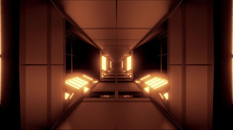 未来主义的科幻技术空间机库隧道走廊插图壁纸背景设计现代未来科幻呈现艺术未来主义的科幻技术空间机库隧道走廊插图壁纸背景设计