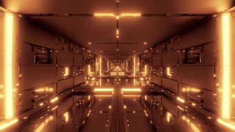 清洁未来主义的科幻空间隧道走廊与玻璃窗户和底插图壁纸背景设计现代未来科幻建筑呈现艺术清洁未来主义的科幻空间隧道走廊与玻璃窗户和底插图壁纸背景设计