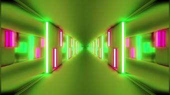 清洁未来主义的科幻隧道走廊与发光的灯和玻璃窗户插图壁纸背景设计色彩斑斓的科幻幻想呈现艺术房间清洁未来主义的科幻隧道走廊与发光的灯和玻璃窗户插图壁纸背景设计