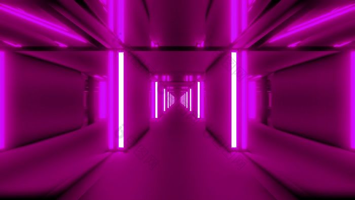 清洁粉红色的隧道走廊与玻璃窗户插图背景壁纸设计时尚的艺术房间呈现与发光的灯清洁粉红色的隧道走廊与玻璃窗户插图背景壁纸设计