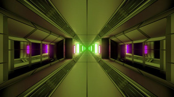 未来主义的科幻空间隧道走廊与发光的灯和<strong>玻璃窗</strong>户插图背景壁纸没完没了的未来科幻艺术呈现设计未来主义的科幻空间隧道走廊与发光的灯和<strong>玻璃窗</strong>户插图背景壁纸