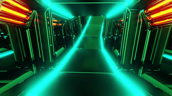 未来主义的科幻隧道走廊插图与发光的灯和<strong>玻璃窗</strong>户背景壁纸未来科幻房间renderinng设计未来主义的科幻隧道走廊插图与发光的灯和<strong>玻璃窗</strong>户背景壁纸
