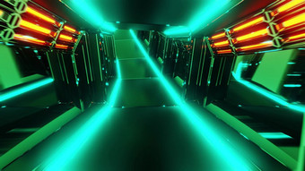 未来主义的科幻隧道走廊插图与发光的灯和<strong>玻璃窗</strong>户背景壁纸未来科幻房间renderinng设计未来主义的科幻隧道走廊插图与发光的灯和<strong>玻璃窗</strong>户背景壁纸