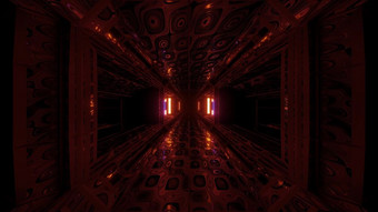 未来主义的科幻空间机库隧道走廊插图与摘要眼睛纹理背景壁纸未来科幻房间renderinng设计未来主义的科幻空间机库隧道走廊插图与摘要眼睛纹理背景壁纸