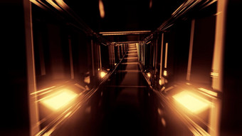 未来主义的清洁科幻玻璃隧道走廊与发光的灯插图壁纸背景未来科幻玻璃房间呈现设计未来主义的清洁科幻玻璃隧道走廊与发光的灯插图壁纸背景