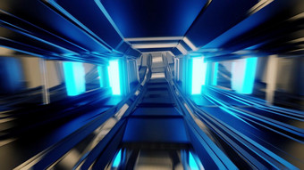未来主义的科幻空间机库隧道走廊与玻璃窗户呈现背景壁纸黑暗科幻房间插图艺术设计未来主义的科幻空间机库隧道走廊与玻璃窗户呈现背景壁纸