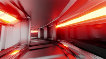 清洁银隧道走廊与发光的灯插图背景壁纸未来主义的科幻金属空间隧道呈现设计清洁银隧道走廊与发光的灯插图背景壁纸