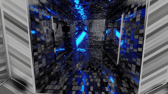 未来主义的<strong>反光</strong>科幻隧道走廊与发光的灯和砖纹理插图背景壁纸莫德呈现设计未来主义的<strong>反光</strong>科幻隧道走廊与发光的灯和砖纹理插图背景壁纸