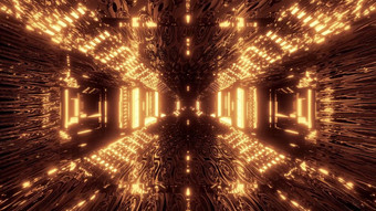 发光的科幻隧道走廊与摘要眼睛纹理插图壁纸背景未来主义的科幻走廊呈现设计发光的科幻隧道走廊与摘要眼睛纹理插图壁纸背景