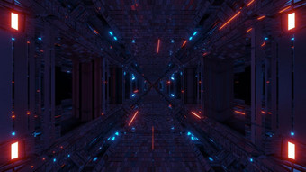 现实的未来主义的科幻隧道走廊与glas窗户和发光的飞行粒子插图壁纸背景不错的reflecttive科幻隧道式呈现与发光的灯现实的未来主义的科幻隧道走廊与glas窗户和发光的飞行粒子插图壁纸背景