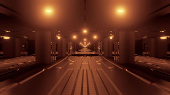 未来主义的科幻空间隧道走廊与发光的灯和玻璃窗户和博托姆插图背景壁纸图形艺术作品没完没了的科幻隧道renderig与反光contur未来主义的科幻空间隧道走廊与发光的灯和玻璃窗户和博托姆插图背景壁纸图形