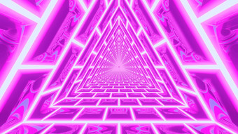 呃插图背景壁纸与摘要粉红色的三角形隧道的完美的概念呈现设计催眠三角形飞通过倒看呈现背景