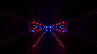 激光光游戏主题走廊呃插图背景照明墙未来主义的区呃插图背景