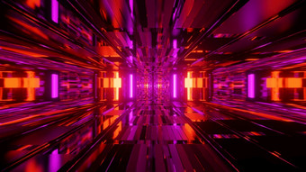 高新技术闪闪发光的网格反光大厅呃插图背景粉红色的幻想涡不同的维呃插图背景