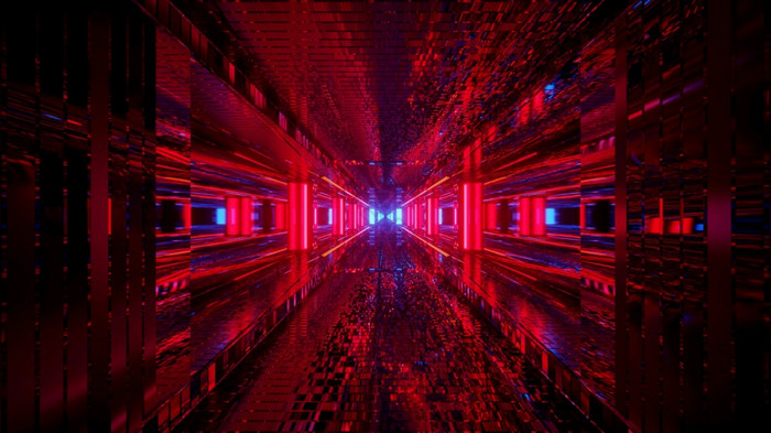 激烈的游戏冒险主题呃插图背景红色的激光未来主义的光谱呃插图背景