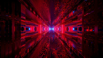 激烈的游戏冒险主题呃插图背景红色的激光未来主义的光谱呃插图背景