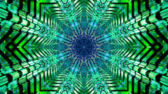 闪烁的呃绿色和蓝色的明星形状的隧道插图背景壁纸设计艺术作品闪烁的绿色和蓝色的明星形状的插图背景壁纸设计艺术作品