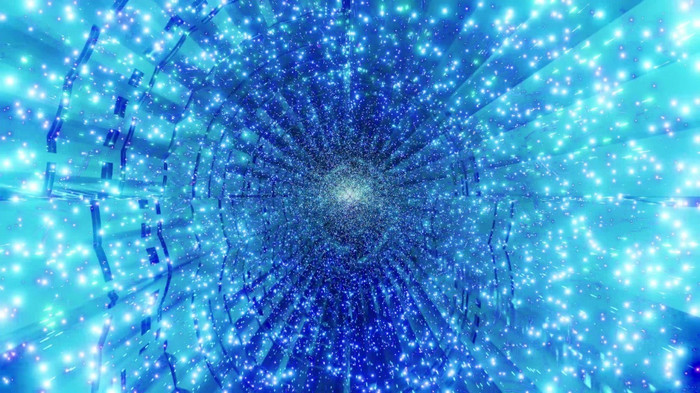 蓝色的呃粒子明星魔法幻想隧道插图背景壁纸设计艺术作品蓝色的粒子明星魔法隧道插图背景壁纸设计艺术作品