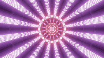 插图摘要背景未来主义的走廊与箭头发光的与紫罗兰色的光插图紫色的霓虹灯隧道