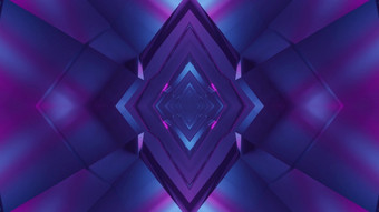 插图摘要背景sci隧道形状菱形照亮蓝色的和紫色的灯插图菱形形状的走廊