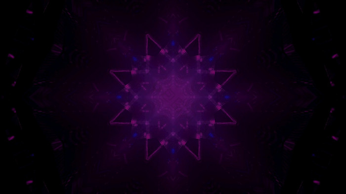 简约插图摘要艺术视觉背景与发光的霓虹灯紫色的水晶形状的模式黑色的空间紫色的水晶形状的点缀黑暗插图