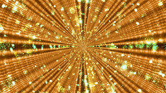 插图对称的图形模式与发光的金行摘要背景插图观赏金模式与对称的射线