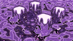 插图呃摘要背景不成形的表面与波浪元素紫色的和白色颜色插图呃摘要液体表面